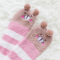 Kawaii Animal Print Thigh High Socks Cute Striped Japanese Warm Knee Socks 3
