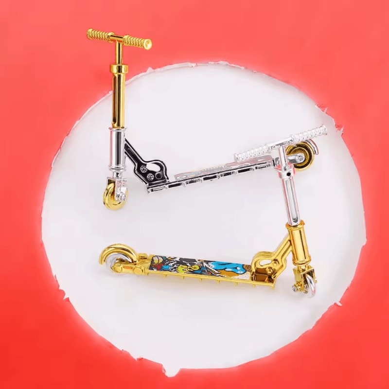 Mini Finger Scooter Toy Fun TwoWheel Fingerboard Scooter For Kids Play 2