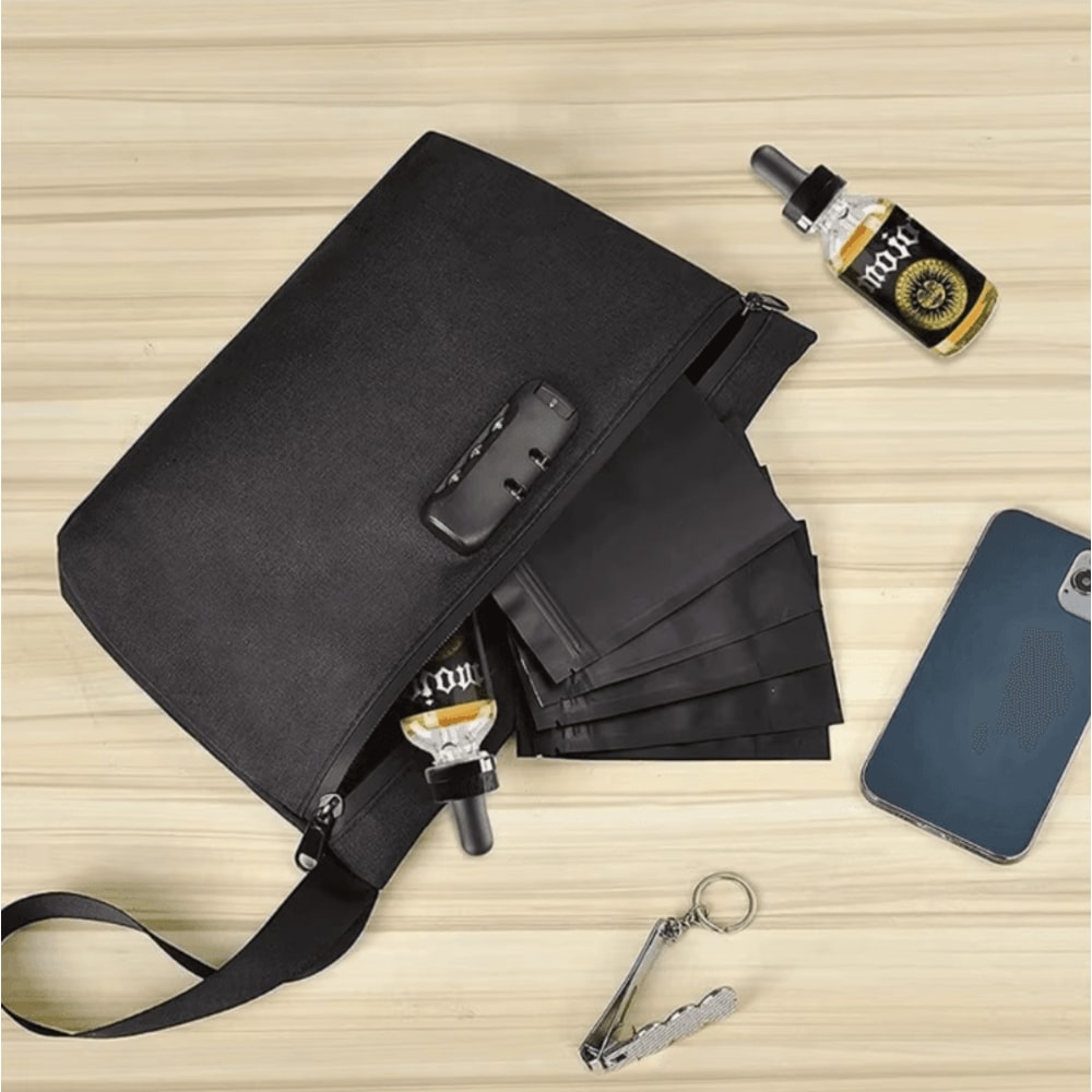 Smell Proof Stash Bag With Lock Waterproof OdorProof Travel Organizer Case 1