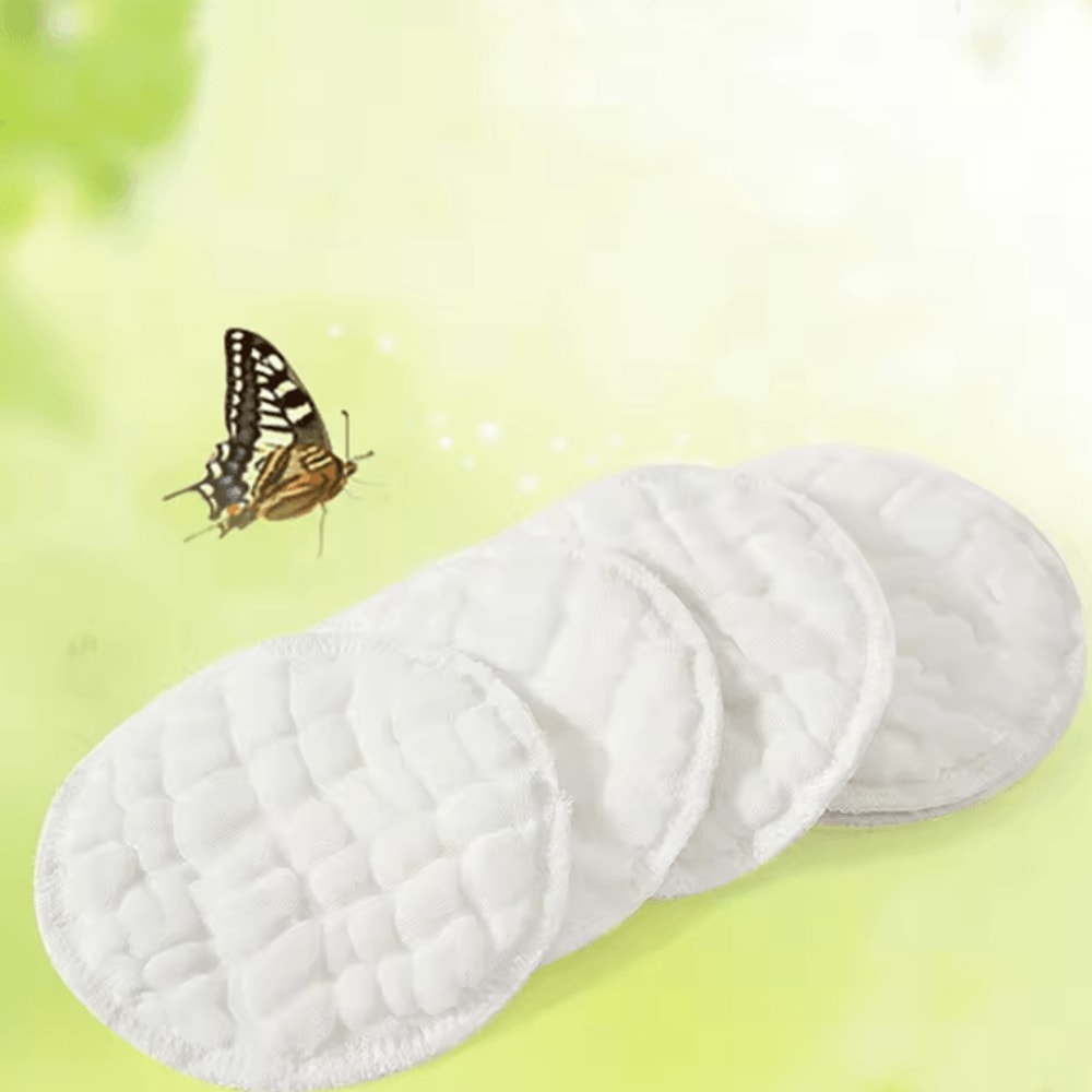 12PCS Reusable Nursing Breast Pads Soft Washable LeakProof Breastfeeding Pads 0