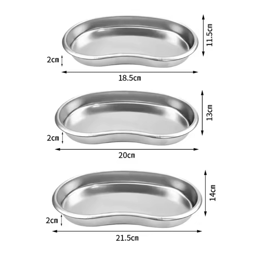 Stainless Steel Kidney Tray MultiPurpose Medical Cosmetic Instrument Dish 1