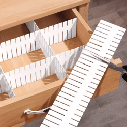 4pcs adjustable drawer divider organizer – diy partition storage board set