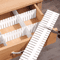 4PCS Adjustable Drawer Divider Organizer DIY Partition Storage Board Set 0