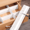 4PCS Adjustable Drawer Divider Organizer DIY Partition Storage Board Set 0