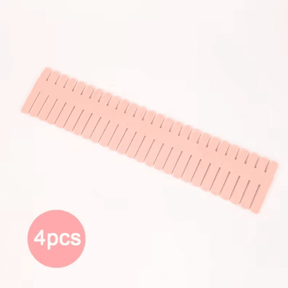 4PCS Adjustable Drawer Divider Organizer DIY Partition Storage Board Set 3