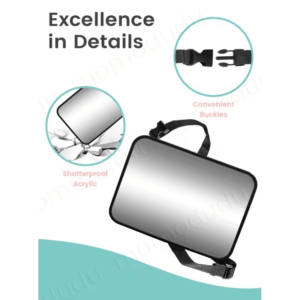 Adjustable Baby Car Seat Mirror Shatterproof RearFacing Safety Mirror For Easy Monitoring 1