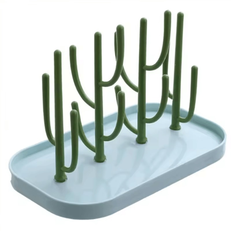 New Bottle Dry Rack Baby Bottle Drain Drying Racks Blue Pink Baby Bottle Cleaning Dryer Drainer Sto 1