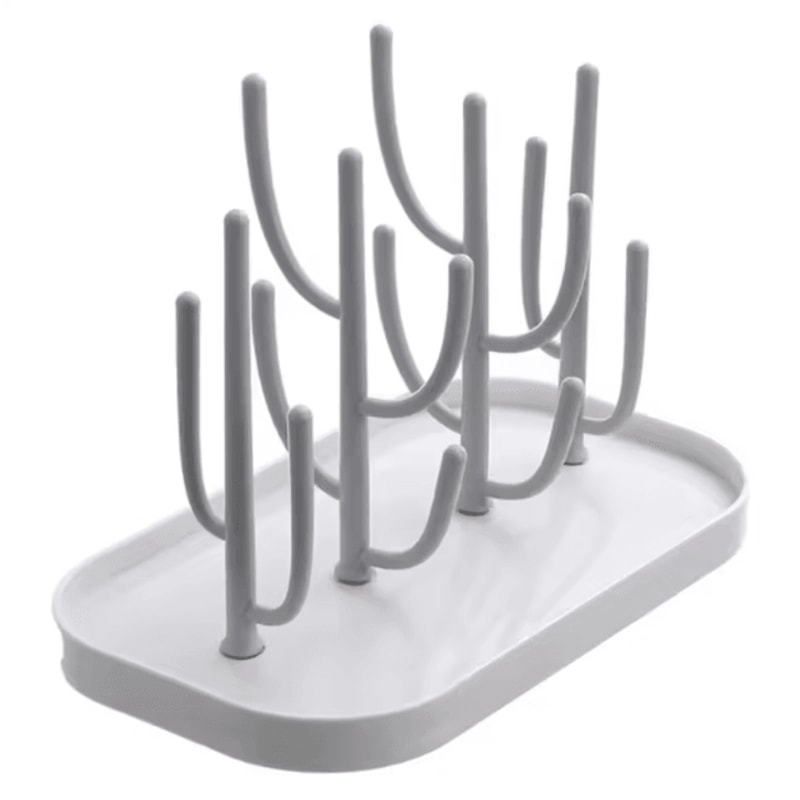 New Bottle Dry Rack Baby Bottle Drain Drying Racks Blue Pink Baby Bottle Cleaning Dryer Drainer Sto 2