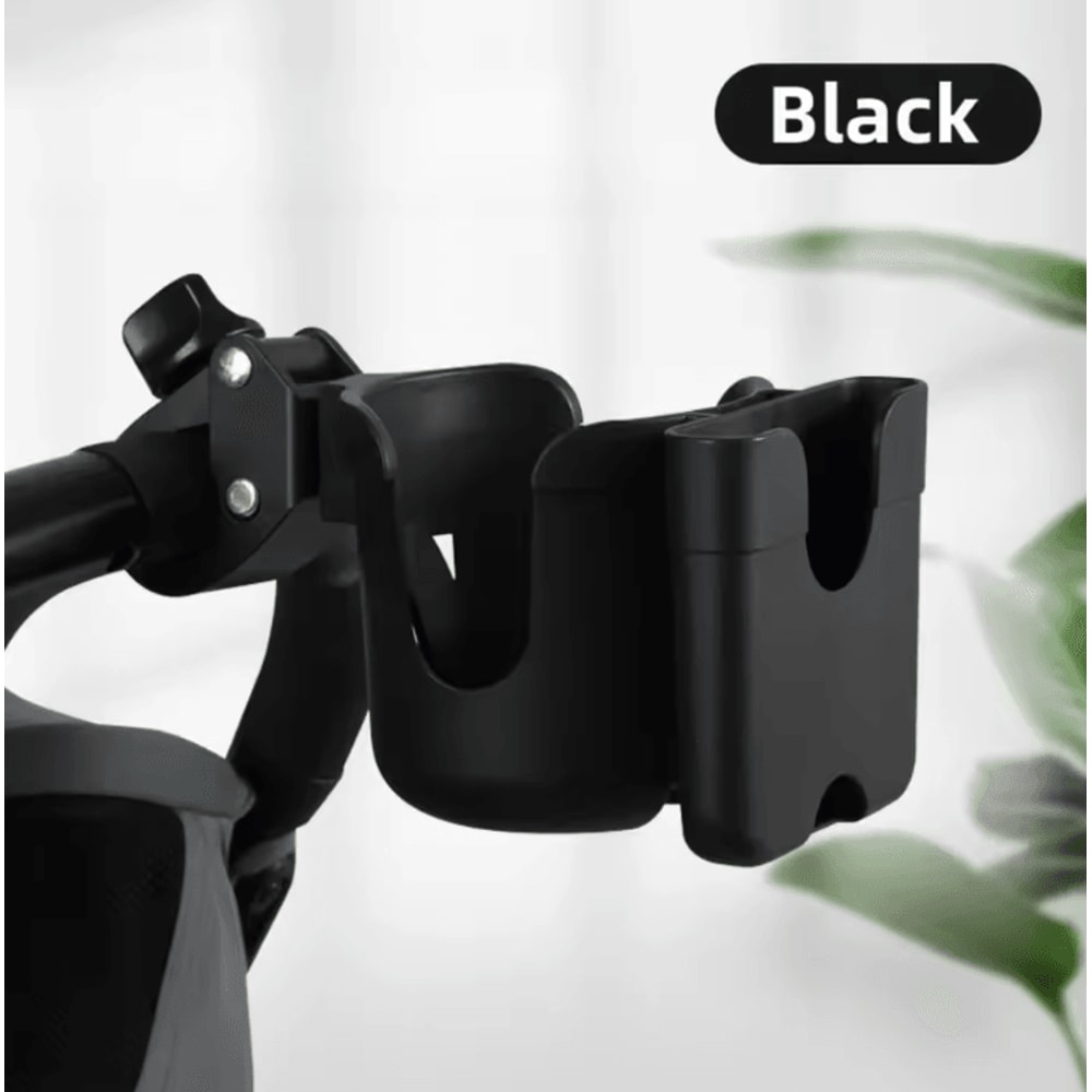 2in1 Baby Stroller Cup Holder Universal Bottle Phone Mount Organizer 3