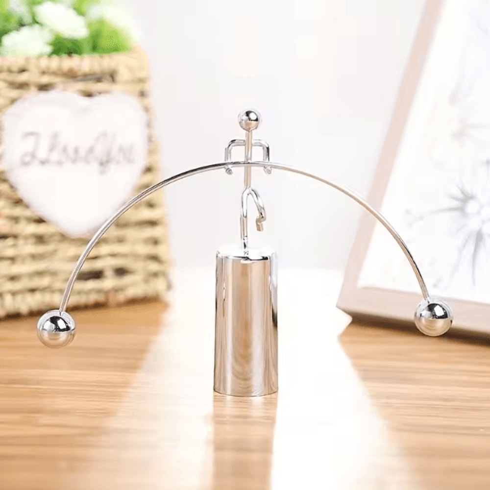 Kinetic Weightlifting Balance Toy Steel Physics Desk Decor For Stress Relief 1