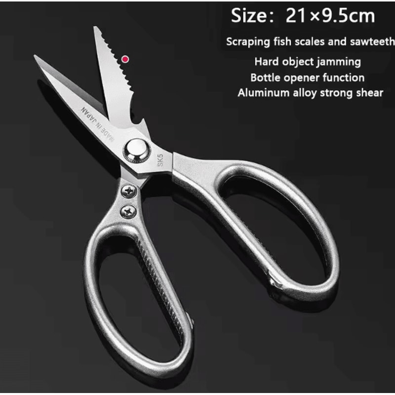 HeavyDuty Stainless Steel Kitchen Scissors Multifunction Poultry Shears For Meat Food Prep 2