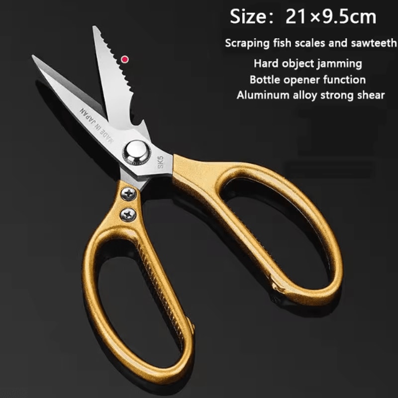 HeavyDuty Stainless Steel Kitchen Scissors Multifunction Poultry Shears For Meat Food Prep 3