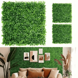 10pcs artificial boxwood wall panels – lush greenery backdrop wall for home & events