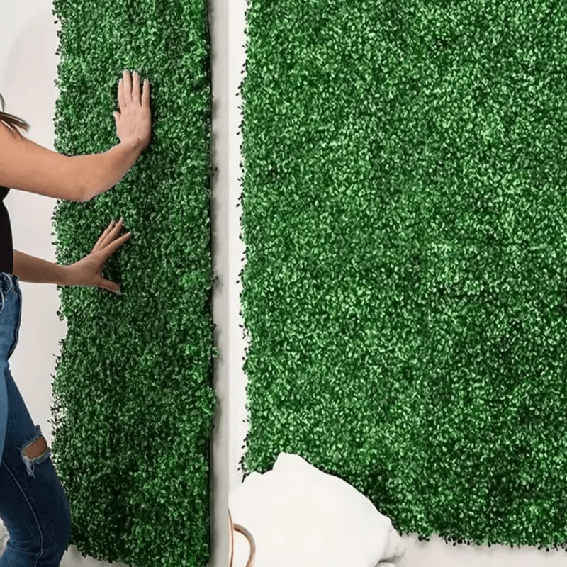 10PCS Artificial Boxwood Wall Panels Lush Greenery Backdrop Wall For Home Events 2