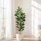 57FT Artificial Fiddle Leaf Fig Tree With Pot Realistic Faux Indoor Statement Plant 0
