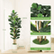 57FT Artificial Fiddle Leaf Fig Tree With Pot Realistic Faux Indoor Statement Plant 3