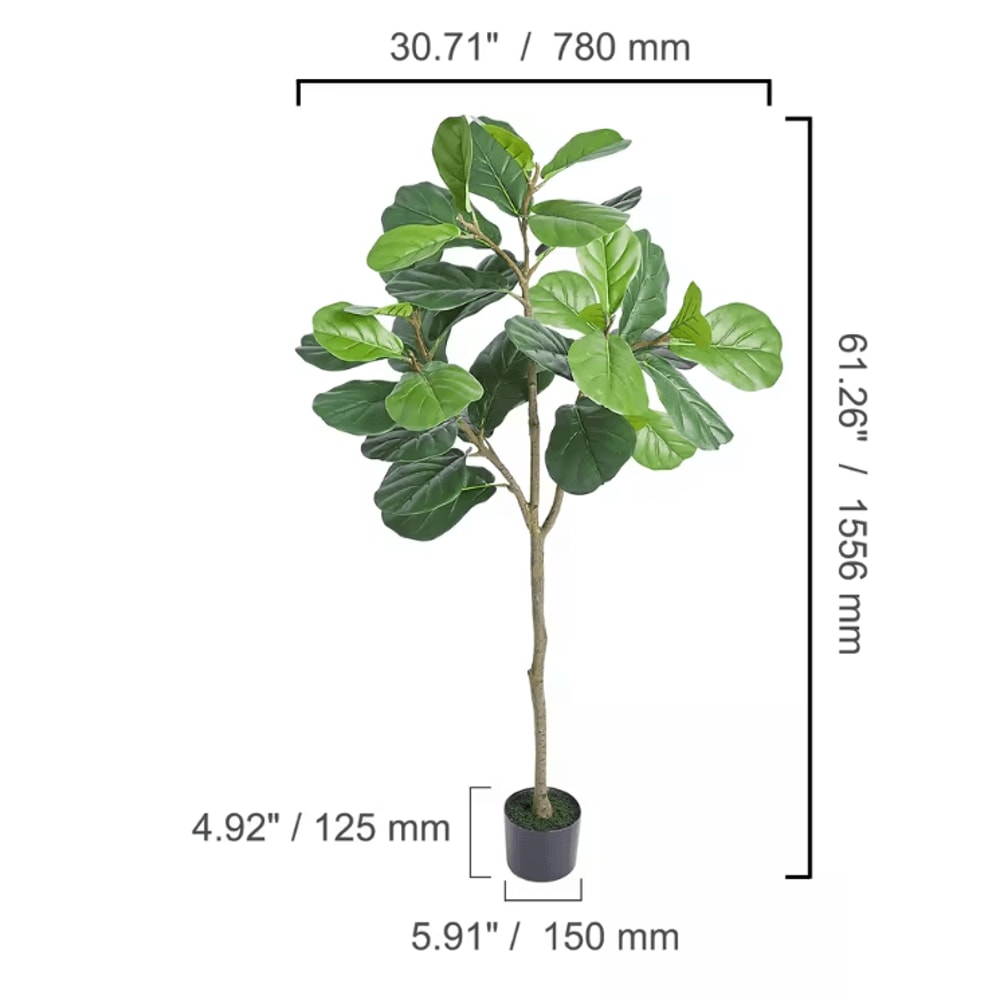 46FT Artificial Olive Tree In Pot Realistic Faux Indoor Tree With Stable Base 4