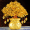 Natural Crystal Money Tree With Fortune Bag Feng Shui Lucky Tree Decor For Wealth Prosperity 0