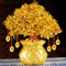 Natural Crystal Money Tree With Fortune Bag Feng Shui Lucky Tree Decor For Wealth Prosperity 0