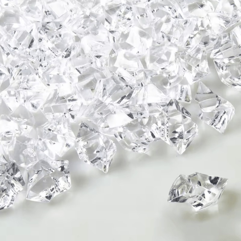 Crystal Clear Acrylic Crushed Ice Stones Decorative Vase Filler Gems For Events Home Decor 2
