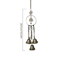 Lightweight Wooden Fish Hanging Ornament With Bell Nautical Car Wall Decor For Coastal Style 6