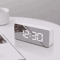 LED Mirror Digital Alarm Clock Modern USB Desk Clock With Snooze Night Light Display 0