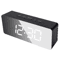 LED Mirror Digital Alarm Clock Modern USB Desk Clock With Snooze Night Light Display 3