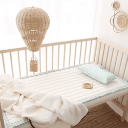 handwoven rattan hot air balloon wall decor – nordic nursery hanging ornament for kids room