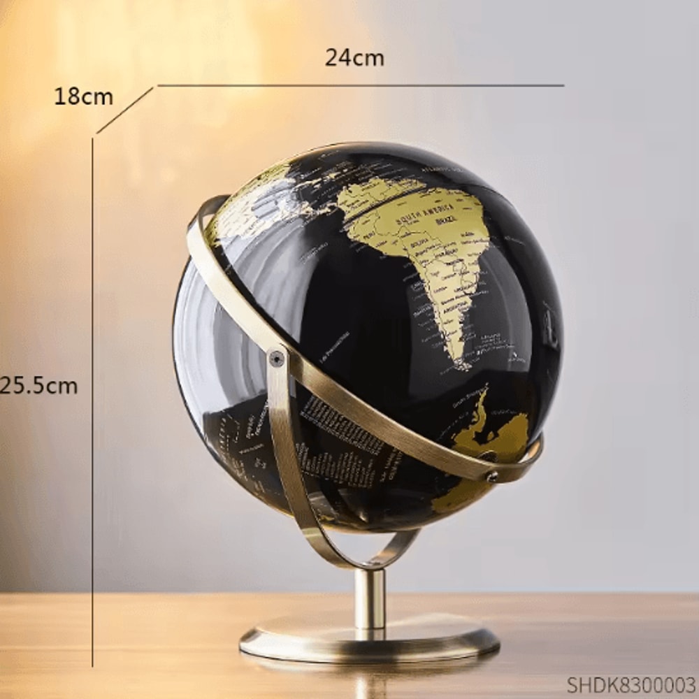 Retro World Globe Desk Decor Educational Rotating World Map Globe For Kids Home 6