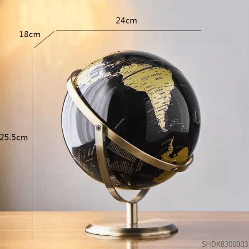 Retro World Globe Desk Decor Educational Rotating World Map Globe For Kids Home 6