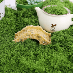 artificial green moss for crafts & mini landscapes – diy decorative moss grass for plants & home decor