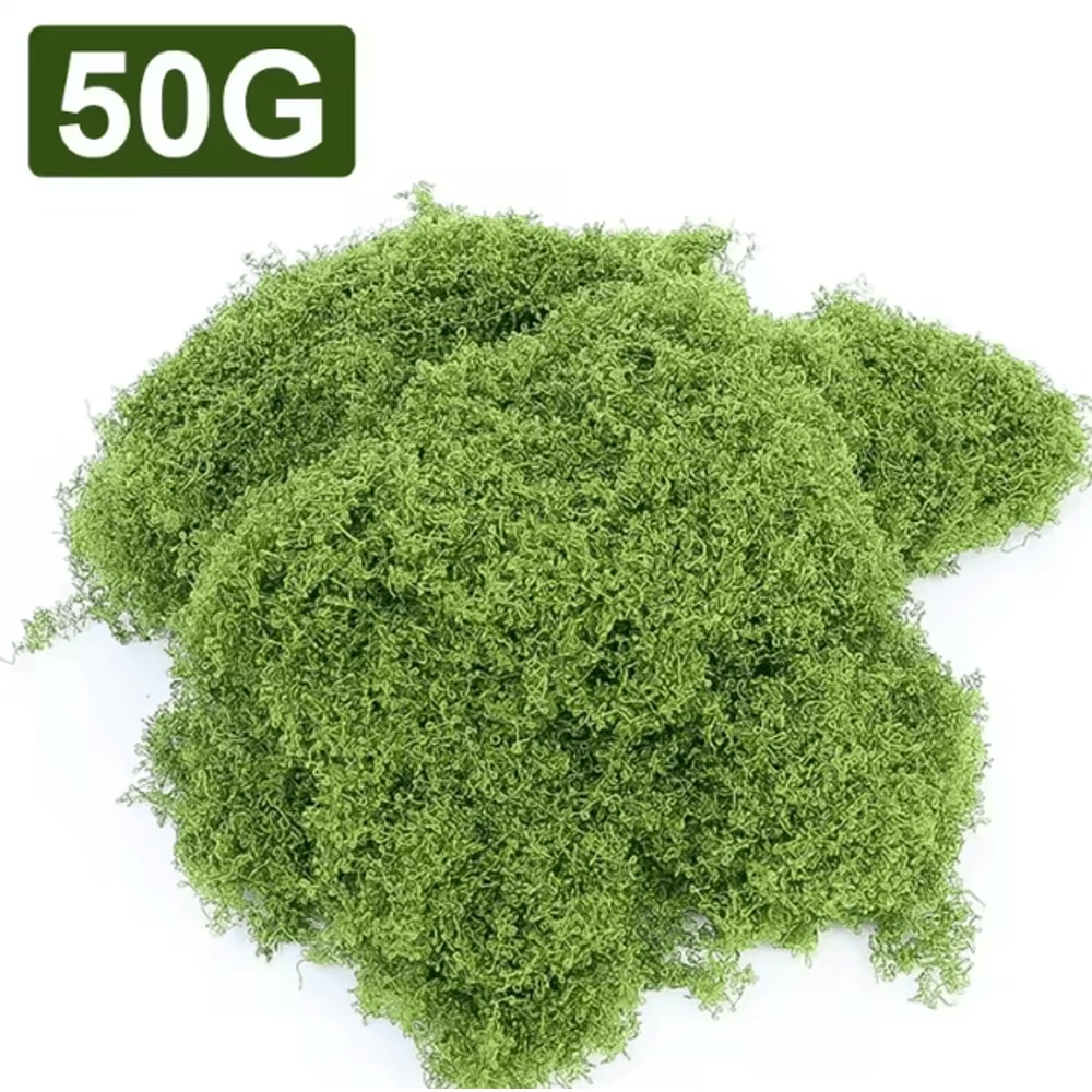Artificial Green Moss For Crafts Mini Landscapes DIY Decorative Moss Grass For Plants Home Decor 3