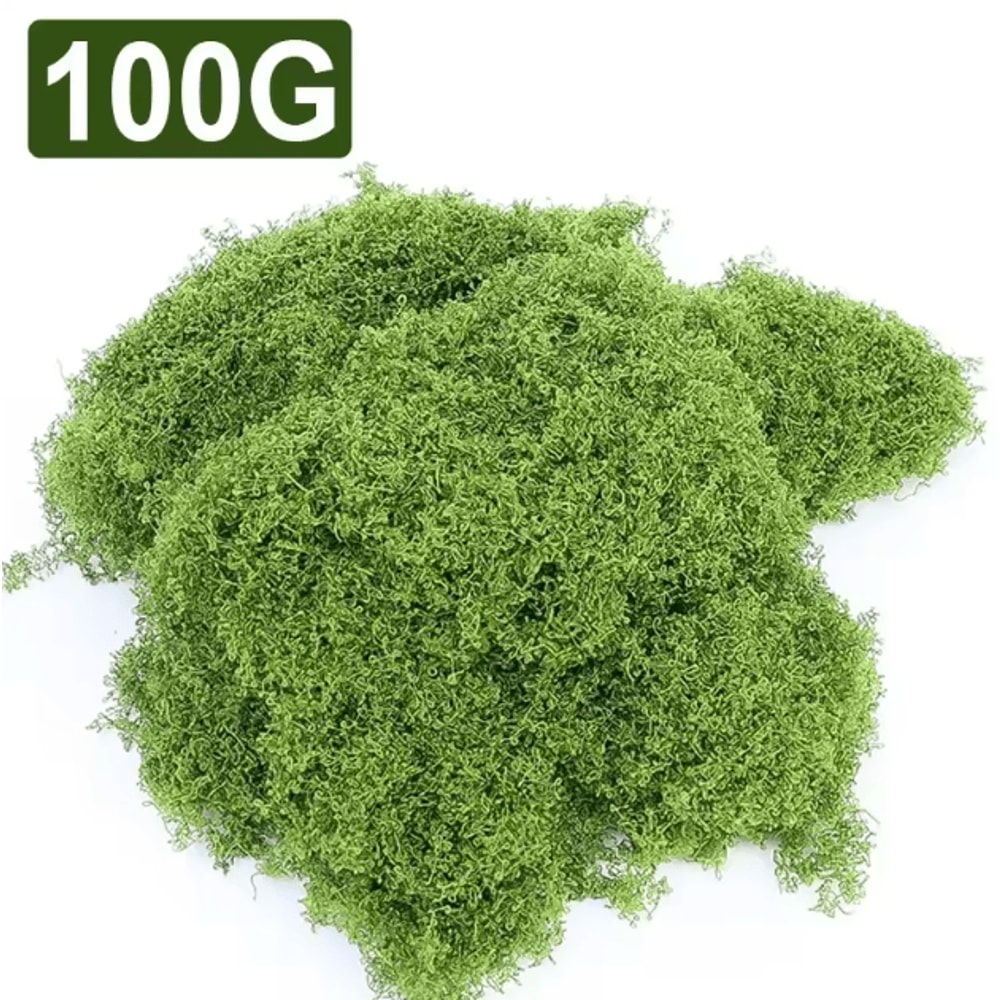 Artificial Green Moss For Crafts Mini Landscapes DIY Decorative Moss Grass For Plants Home Decor 4