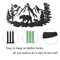 Rustic Metal Bear Wall Decor With Pine Trees Cabin Lodge Wildlife Art 3