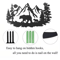 Rustic Metal Bear Wall Decor With Pine Trees Cabin Lodge Wildlife Art 3