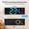 162 RGB Large Digital Wall Clock With Remote Control Dual Alarm Display 1