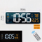 162 RGB Large Digital Wall Clock With Remote Control Dual Alarm Display 2