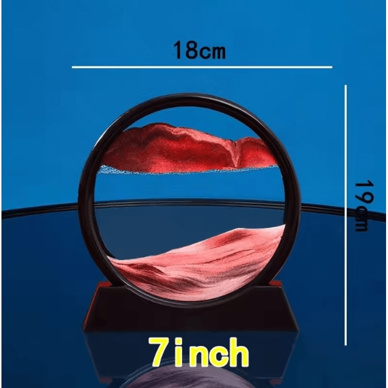 3D Moving Sand Art Picture Liquid Motion Sandscape Glass Frame Decor 1