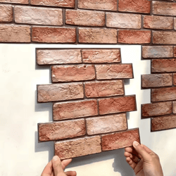 3d peel and stick wall stickers set – easy diy pvc home decor panels (10pcs)