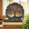 Round Acrylic Tree Of Life Wall Hanging Sunlight Reflective Indoor Outdoor Decor 0