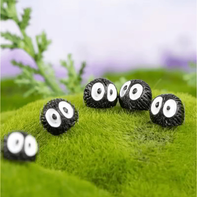 Mini Dust Ball Elf Figurines Set Cute Resin Fairy Garden Micro Decor 10PCS 1