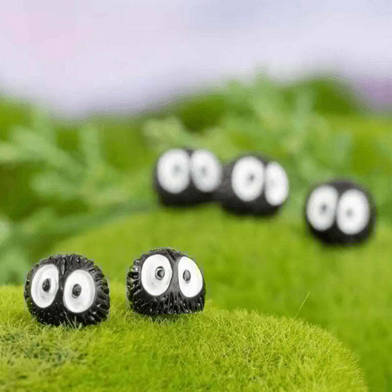 Mini Dust Ball Elf Figurines Set Cute Resin Fairy Garden Micro Decor 10PCS 2