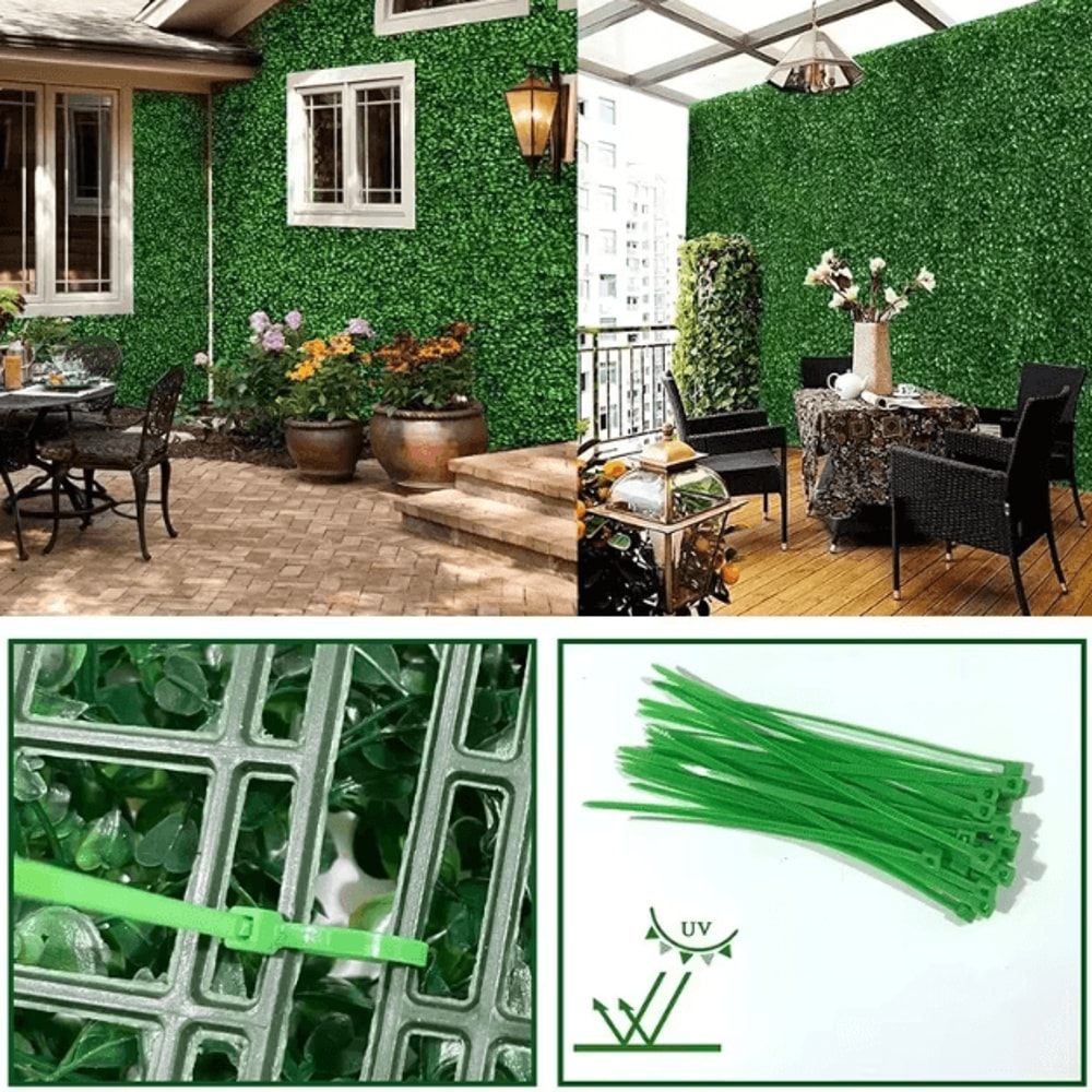 Artificial Boxwood Green Wall Panels Set UVProtected Privacy Fence Decor 103060120PCS 3