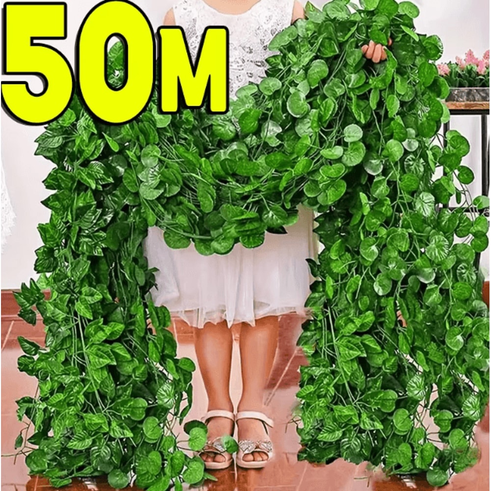 Artificial Ivy Vine Garland Realistic Hanging Greenery For Home Events 0