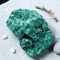 Natural Raw Malachite Crystal Deep Green Rough Stone For Decor Energy Display 4
