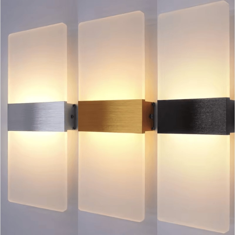 Modern Minimalist LED Wall Lamp Aluminum Acrylic Indoor Sconce Lighting 0
