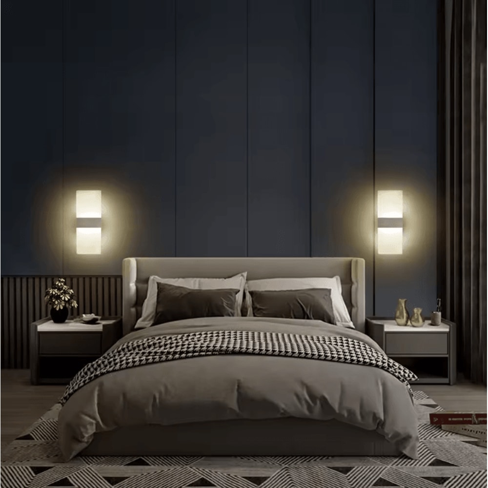 Modern Minimalist LED Wall Lamp Aluminum Acrylic Indoor Sconce Lighting 1