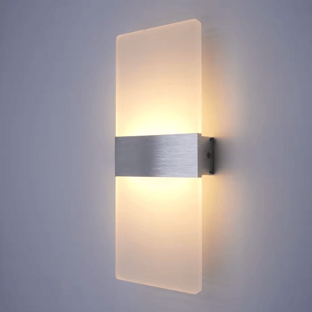 Modern Minimalist LED Wall Lamp Aluminum Acrylic Indoor Sconce Lighting 2