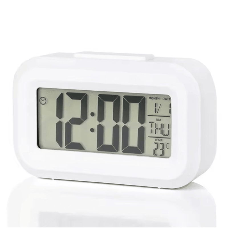MultiFunction LED Digital Alarm Clock Calendar Temperature Backlight Display 2