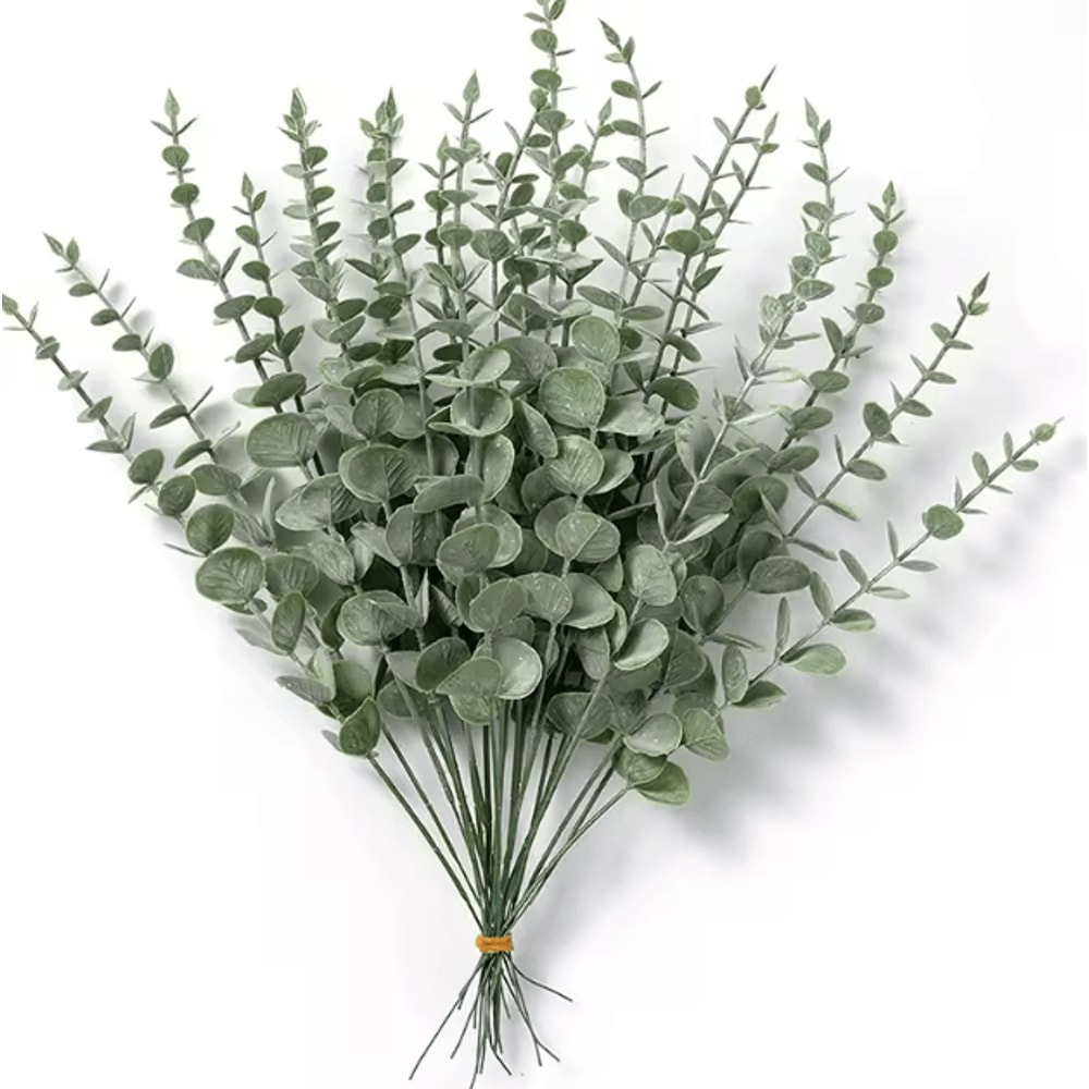 Artificial Eucalyptus Stems Set Realistic Greenery For DIY Decor Events 20PCS 4